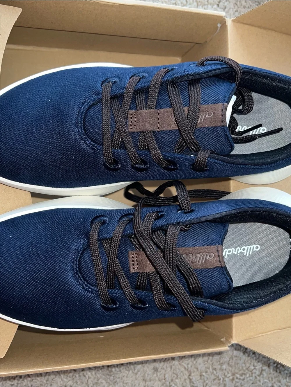 Allbirds Go Lux Men's Navy Casual Lace-Up Sneakers M9 W 10.5 NWB